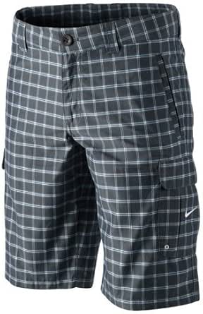 plaid boys shorts golf nike dri