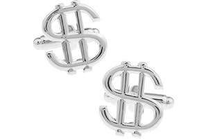 VCUFFLINKS Dollar Sign Currency Cufflinks Money Wedding Gift