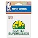 Seattle Supersonics 4"x4" Perfect Cut Auto Decal