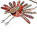 Ogrmar Vintage Metal Thanksgiving Turkey Wall Hanging Decoration Welcome Sign Front Door Ornament Festive Whimsical Halloween Christmas Decor