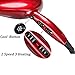 Blow Dryer Jinri Hair Dryer Salon Professional Negative Ionic Lightweight 1875W High-Power Blower Heat 2 Speed and 3 Heat Setting Quiet Drying Hairdryer for Travel/ Home (Red)