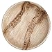 CaterEco Round Palm Leaf Plates Set (Pack of 50) | Dinner Plates |Ecofriendly Disposable Dinnerware | Heavy Duty Biodegradable Party Utensils for Wedding, Camping & More