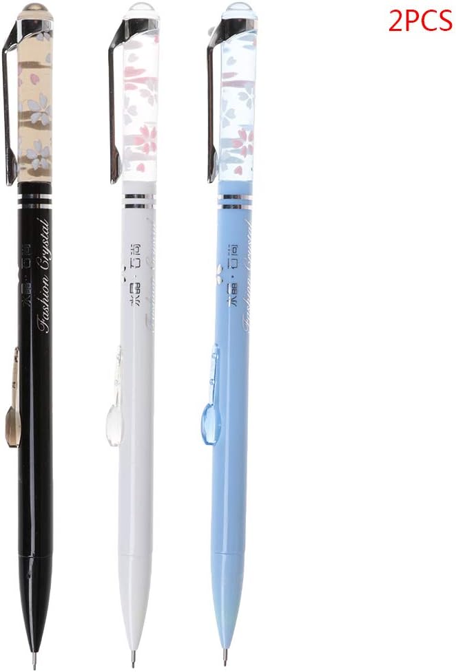 Rryilong 2 Pcs Crystal Automatic Mechanical Pencil Writing Office School Student Stationery