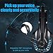 PS4 Gaming Headset with Mic for PC, Xbox One S, Laptop, Mac, Stereo Over Ear Gamer Headphones with Microphone LED Lights, Noise Cancelling for Computer, Ipad, Smartphone, Nintendo Switch – Bluethumb 2
