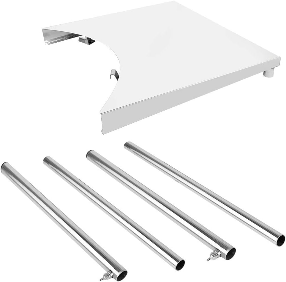 Onlyfire Grill Side Table, Removabale Stainless Steel BBQ Work Table
