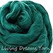 Cotton Fiber for Spinning, Blending, Felting & Fiber Arts. Soft Vegan Combed Top. Spruce