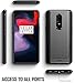 OnePlus 6 Case, Poetic Karbon Shield [Shock Absorbing] Slim Fit TPU Case with [Carbon Fiber Texture] for OnePlus 6 Black