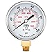 Winters 2-1/2 inch Dial Size, Multi Function Economy Utility Dry Pressure Gauge, Brass Internals, Black Steel Case, Dual Scale 0-600 psi/kPa, 3-2-3% Accuracy, 1/4 inch NPT Bottom Mount, Pressure Gauge