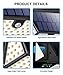 ZOOKKI 82 LED Solar Lights Outdoor, Solar Motion Sensor Lights with Wide Angle Waterproof Wall Light Wireless Solar Powered Security Lights for Garden Fence Deck Yard Garage Driveway 2 Pack