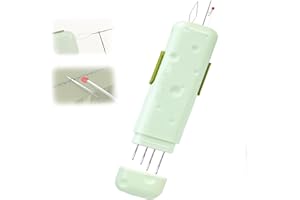 New Upgraded 3-in-1 Automatic Needle Threader, Seam Ripper & Magnetic Needle Box Quick Sewing Kit for Hand Sewing, Embroidery