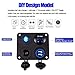 LiDiVi Dual USB Socket Charger 2.1A & 2.1A + LED Voltmeter + 12V Power Outlet+ ON-OFF Toggle Switch, 4 in 1 Multifunction Panel for Car Boat Marine RV Truck Vehiclec