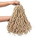 FASHION IDOL Nu Faux Locs Crochet Hair 18 Inch Natural Wavy 613 Blond Nu Soft Locs Crochet Hair 6 Bundles Crochet Dreadlocks Extensions for Black Women Blond Locs (613#)