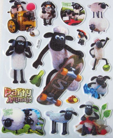 3d Shaun The Sheep Kids Room Adhesive Removable Decal Mural