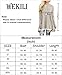 WEKILI Women's Tops Long Sleeve Lace Scoop Neck A-line Tunic Blouse ArmyGreen L/US 12-14