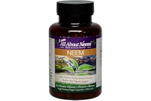 ALL ABOUT NEEM High Potency Organic Neem Leaf Capsules | Herbal Supplement | 120 Count, 1,500 mg with Neem Leaf Extract