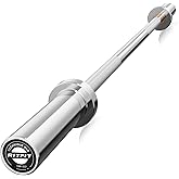 RitFit 4ft/5ft Olympic Barbell, 2-inch Weight Bar for Strength Training and Home Gym