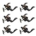 Dynasty Hardware HER-30-12P Heritage Lever Privacy Set, Aged Oil Rubbed Bronze, Contractor Pack (6 Pack) primary