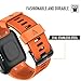 ANCOOL Compatible with Forerunner 35 Bands Soft Silicone Watch Band Sport Strap Replacement for Forerunner 35 Smartwatch (Orange)