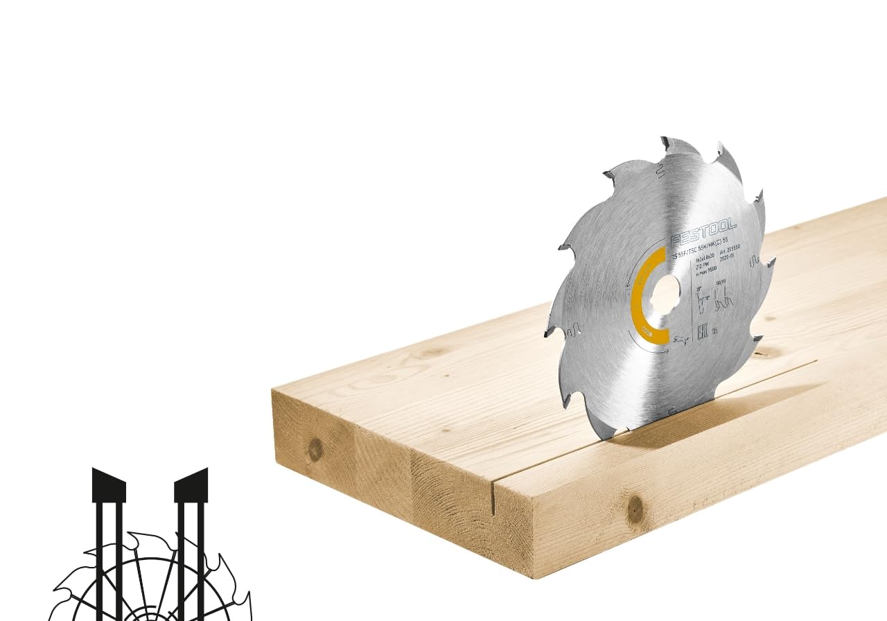 Festool 493196 Panther Saw Blade 210x2,6x30 PW16 for TS 75, Silver