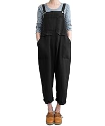 Aedvoouer Womens Baggy Plus Size Overalls Jumpsuits