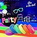6 Pack UV Blacklight Reactive Fluorescent Cloth Tape Glow in The Dark Neon Gaffer Tape Birthday Christmas Party Supplies