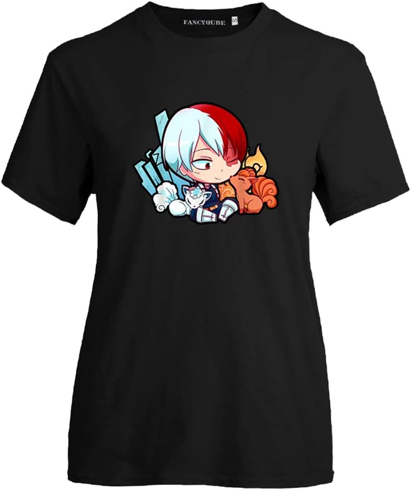 CREPUSCOLO Unisex My Hero Academia Anime T-Shirt Izuku Midoriya Bakugo Todoroki Cosplay Costumes