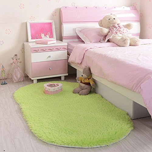 CUTI Solid Color Soft Area Rug for Bedside Living Room Bathroom Children Play Carpet for Winter Autumn (31"x63”)