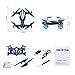 AHAHOO RC Flying Cars 2.4Ghz Remote Control Quadcopter 6CH RC Drone 3D Flips Land and Sky Double Modes with LED Light