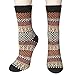 Loritta 5 Pairs Womens Vintage Style Winter Warm Thick Knit Wool Cozy Crew Socks, Multicolor 06