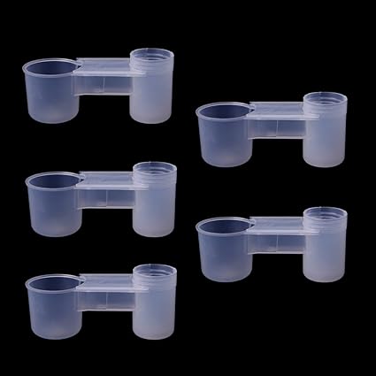 Amazon Com Hacloser Plastic Pet Drinker Feeder Water Bottle Cup