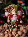 Clever Creations Red and Green Jester 7 Inch Traditional Wooden Nutcracker, Festive Christmas Décor for Shelves and Tables
