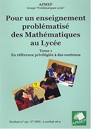 Pour un enseignement problématisé des mathématiques au lycée