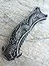Dark Side Blades Knife Stone Wash Titanium Fantasy Dragon Knife- Stone Wash