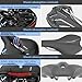 SGODDE Comfortable Bike Seat- Replacement Wide Bicycle Saddle Memory Foam Padded Soft Bike Cushion with Dual Shock Absorbing Rubber Balls Universal Fit for Indoor/Outdoor Bikes with Reflective Stripthumb 3