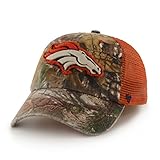 NFL Denver Broncos '47 Huntsman Closer Camo Mesh Stretch Fit Hat, One Size, Realtree Camouflage