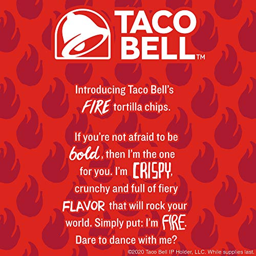 Taco Bell Tortilla Chips Fire Flavor Fiery GlutenFree Tortilla
