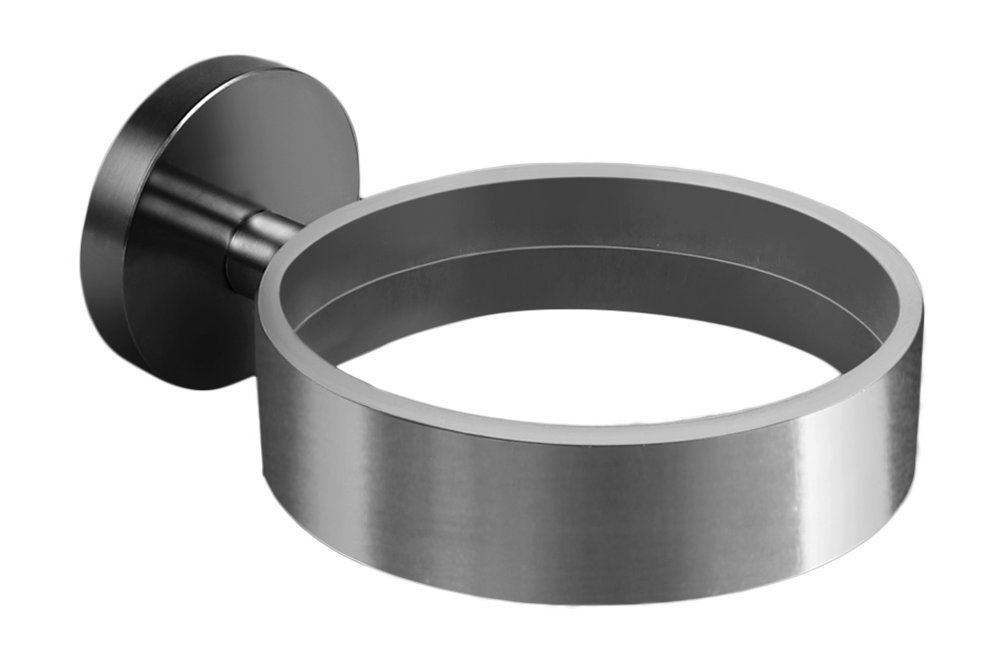 Ambrosyaยฎ | Exclusive hairdryer holder made of stainless steel | Bathroom Hairdryer Hair Dryer Holder Toilet (Stainless Steel (Brushed))