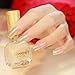 YUNAI 24pcs/set Art False Nails French Manicure Glitter Long Nail Design Nails Art Tips Transperent Nail Patch