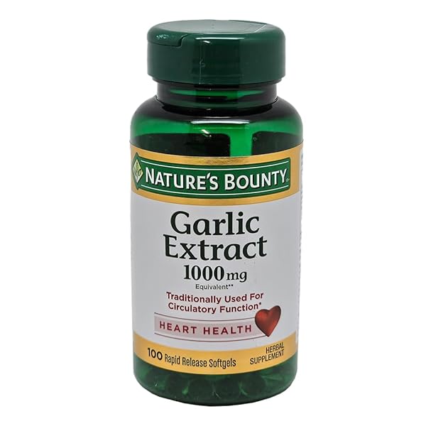NATURE’S BOUNTY GARLIC 1000 MG SOFTGELS 100 EA