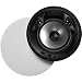 Polk Audio 80F/X-RT in-Ceiling 2-Way Round Surround Speakers - 8" Woofer, Dual 3/4" Tweeters | 100 Watts | The Vanishing Series Recesses into The Ceiling | Paintable Sheer Grille | White, Pair, AW8001-A, Black