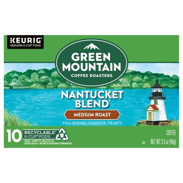 GREEN MOUNTAIN COFFEE, COFFEE NANTUCKET BLEND, K-CUP PODS,...