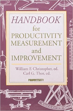 Handbook for Productivity Measurement and Improvement 1st Edition