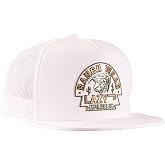 Lazy J Ranch Olive Arrowhead Classic Five Panel Trucker Hat - Adjustable Unisex Country Hats, Vintage Trucker Hat