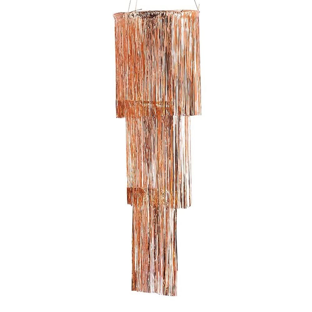 Ginger Ray Rose Gold Foil Fringe Chandelier Ceiling Party Decoration