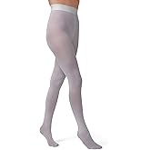 HUE Women's Opaque Sheer to Waist Opaque Tight, Light Grey Heather, 1