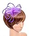Fascinator Hat with Headband for Women Lady Deep Purple