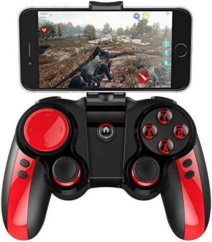 Xianxian88 Bluetooth Game Controller,Wireless Rechargeable Classic Gamepad Joystick Pubg Artifact with Clamp Holder for Smartphone/Tablet/Smart TV, Set-top Box/PC,Speedy Joystick Emulator