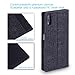 Sony Xperia XZ case, Getron Canvas plus PU Leather Flip Wallet Case [ Kick-stand ] [ Card / Cash Slot ] with Rubberized PC Cover for Sony Xperia XZ (F8331) / Sony Xperia XR– Black