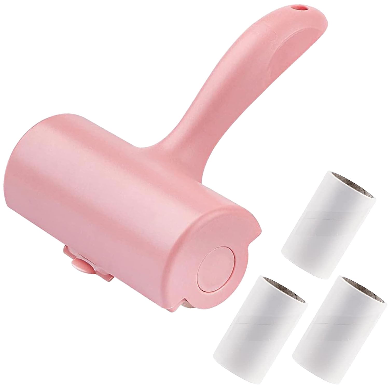 12cm Lint Roller for Clothes Extra Sticky 180 Sheets Pet Hair Remover Roller Large Lint Remover Brush Easy Tear Sheets, 1 Roller + 3 Refills