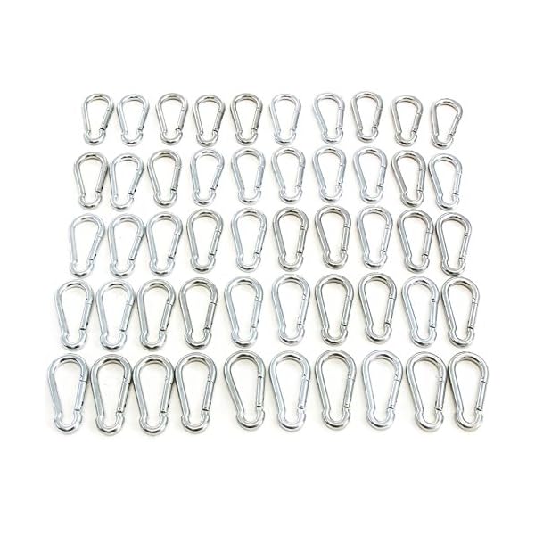 50pc-516Carbine-Snap-Spring-Loaded-Hook-8-x-80mm-M8